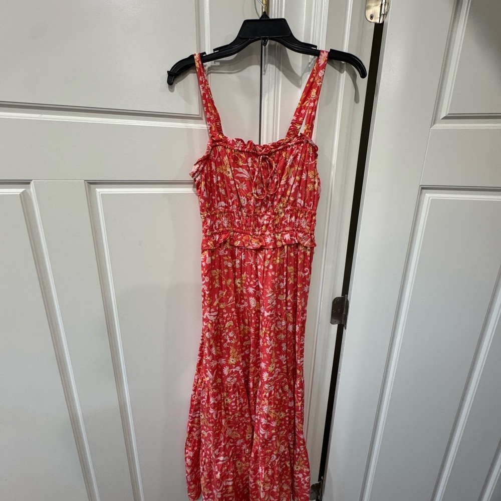 J. Crew coral Women's midi Dress